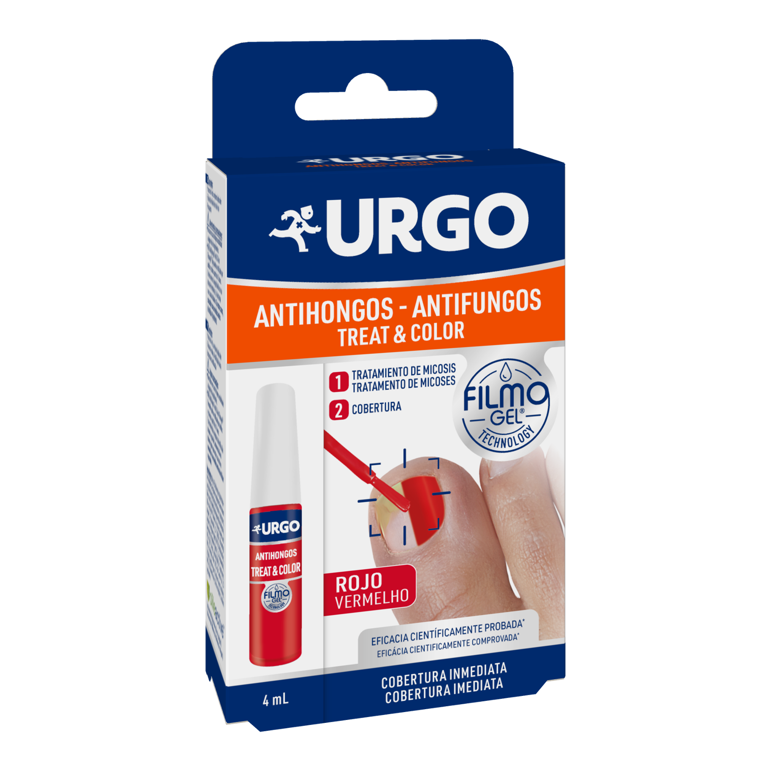 URGO Antihongos Treat & Color Filmogel Rojo Pack